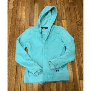 Under Armour Storm Cold Gear Infrared Windbreaker Jacket Womens Small Turquoise